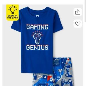 The Children's Place Glow-in-the-Dark Blue Gaming Pajama Set